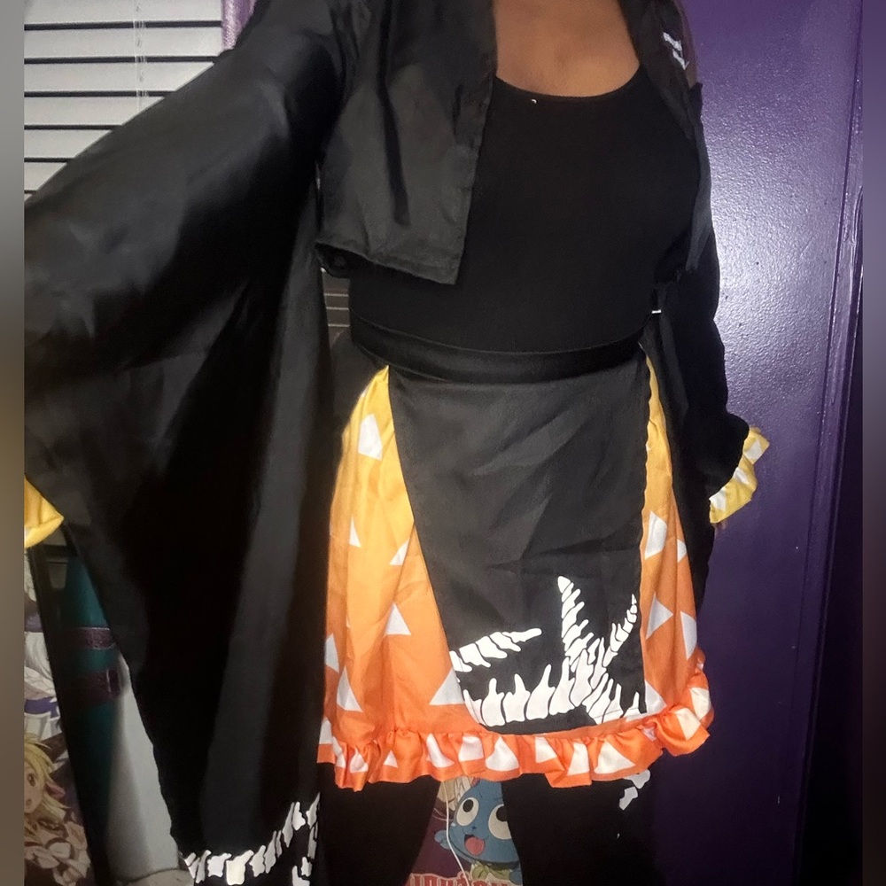 Juejuezi Lolita Small Lolita Zenitsu Cosplay Top and Skirt